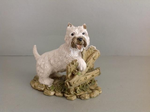 Hond West Highland White Terriër beeld, Ophalen of Verzenden, Zo goed als nieuw, Dier