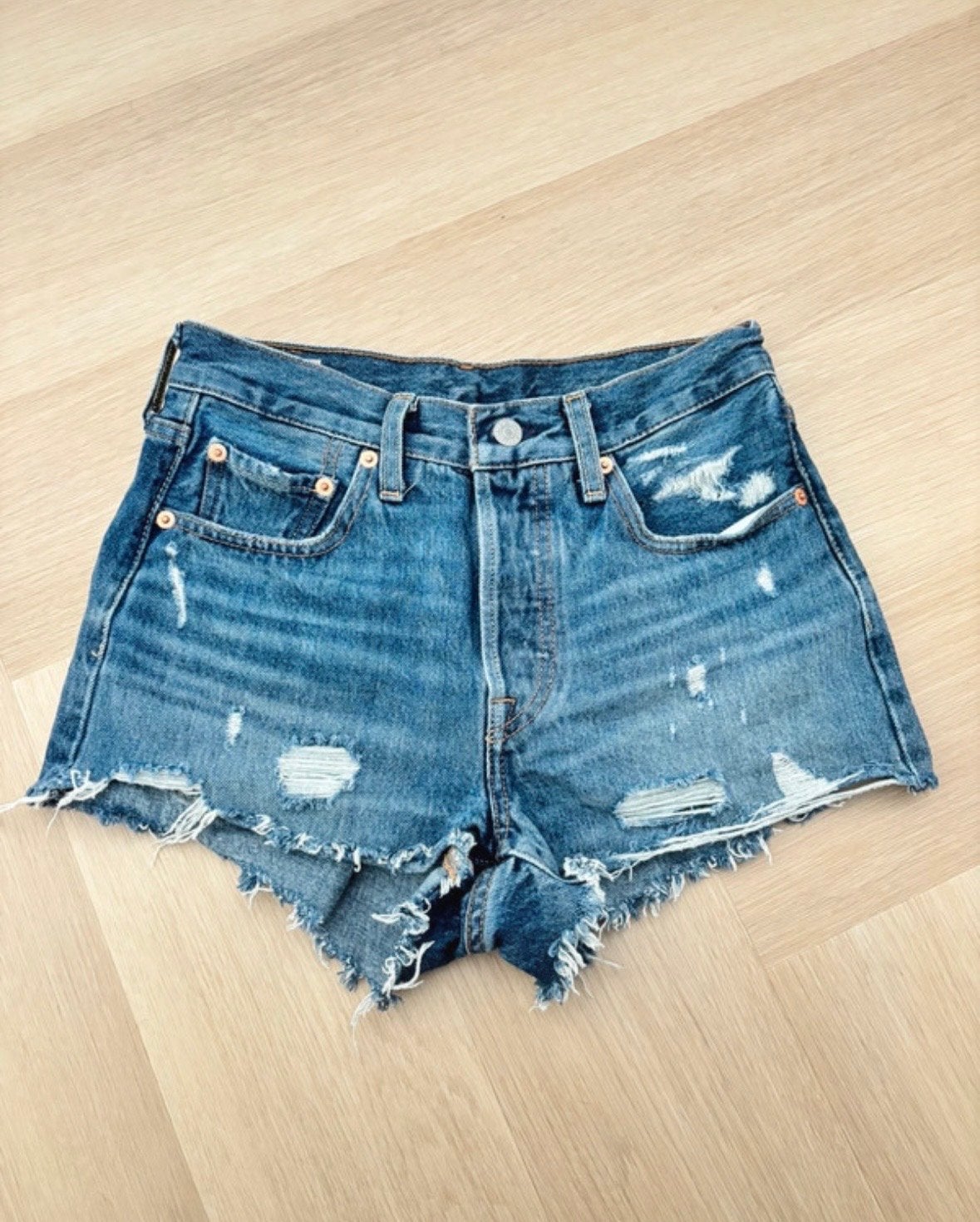 Nieuwe Levi's denim short maat 24, Ophalen of Verzenden, Nieuw, Blauw