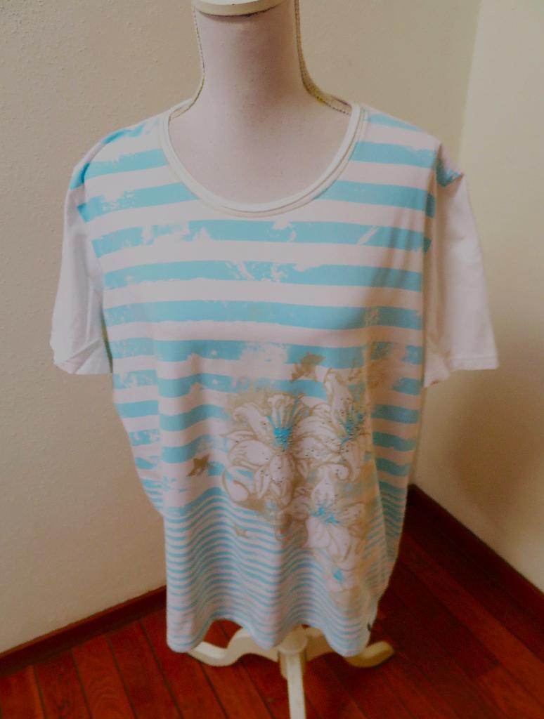 N10 GOLLEHAUG shirt wit blauw maat 50, Wit, Gollehaug, Zo goed als nieuw, Shirt of Top