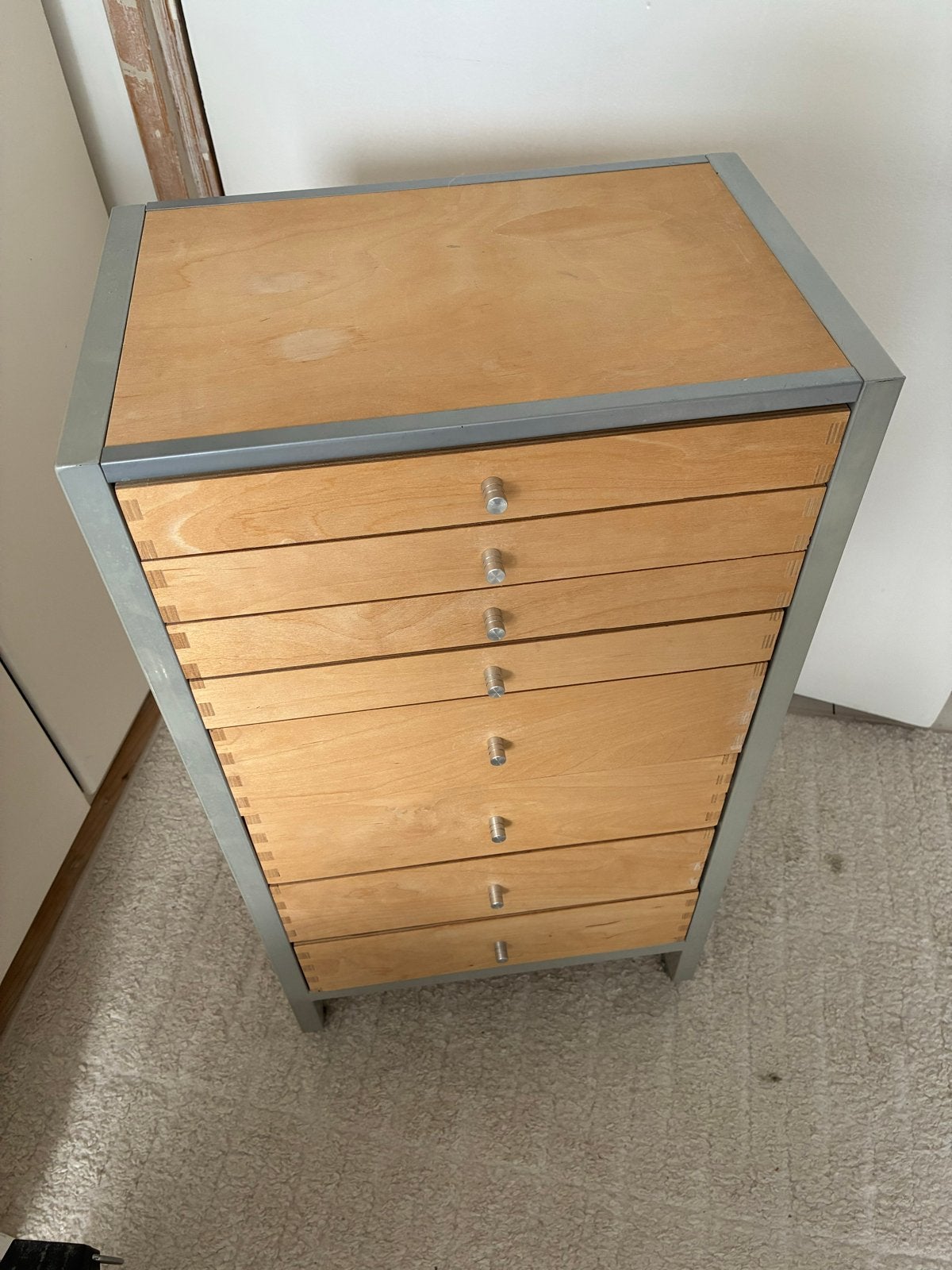 Gereedschapskastje/Hobbykastje met 8 laden op wieltjes, Huis en Inrichting, Kasten | Ladekasten, Ophalen, Minder dan 50 cm, Gebruikt