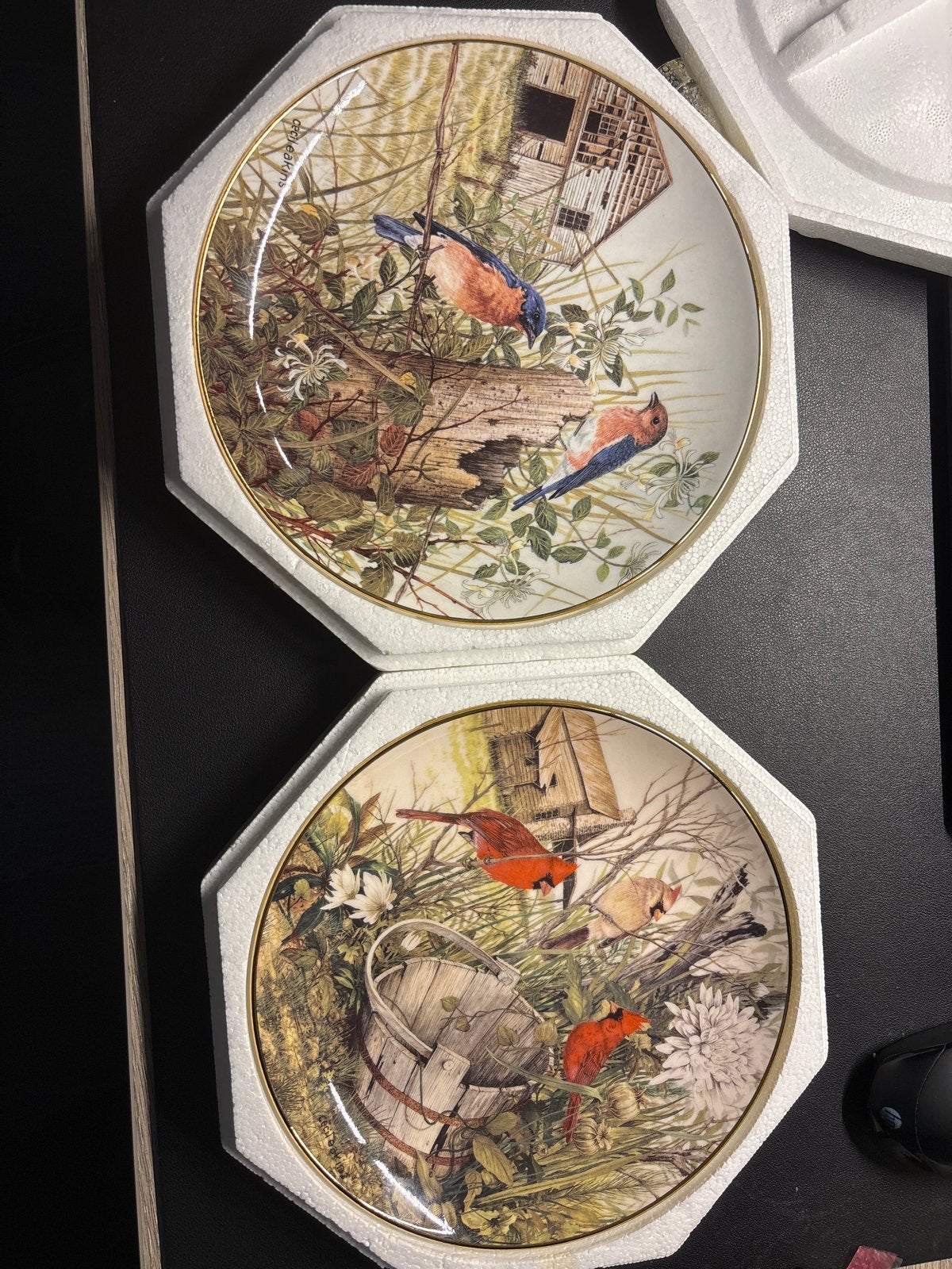 Franklin Mint Royal Doulton Borden vogels decoratieve borden, Ophalen of Verzenden