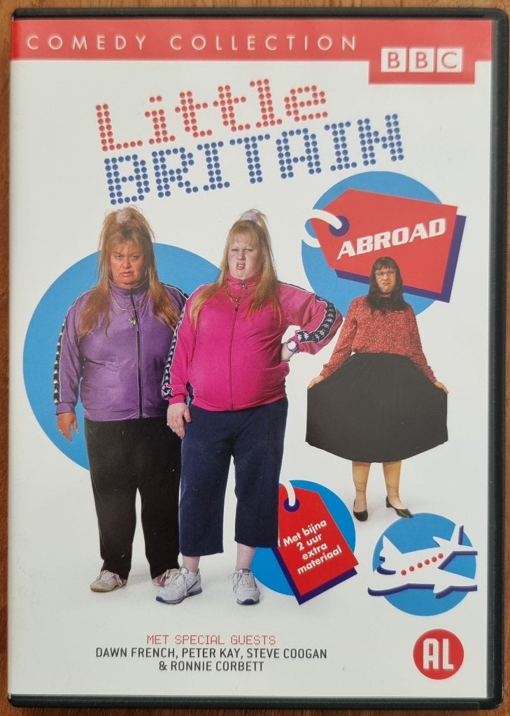 DVD Little Britain Abroad + 2 British Comedy onderzetters!, Alle leeftijden, Ophalen of Verzenden, Zo goed als nieuw, Komedie