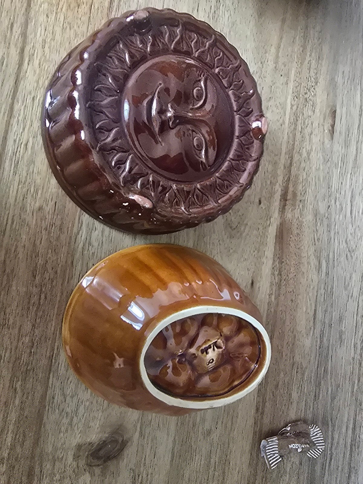 2 Vintage Bakvormen - Zon en Bloem Motief, Ophalen of Verzenden