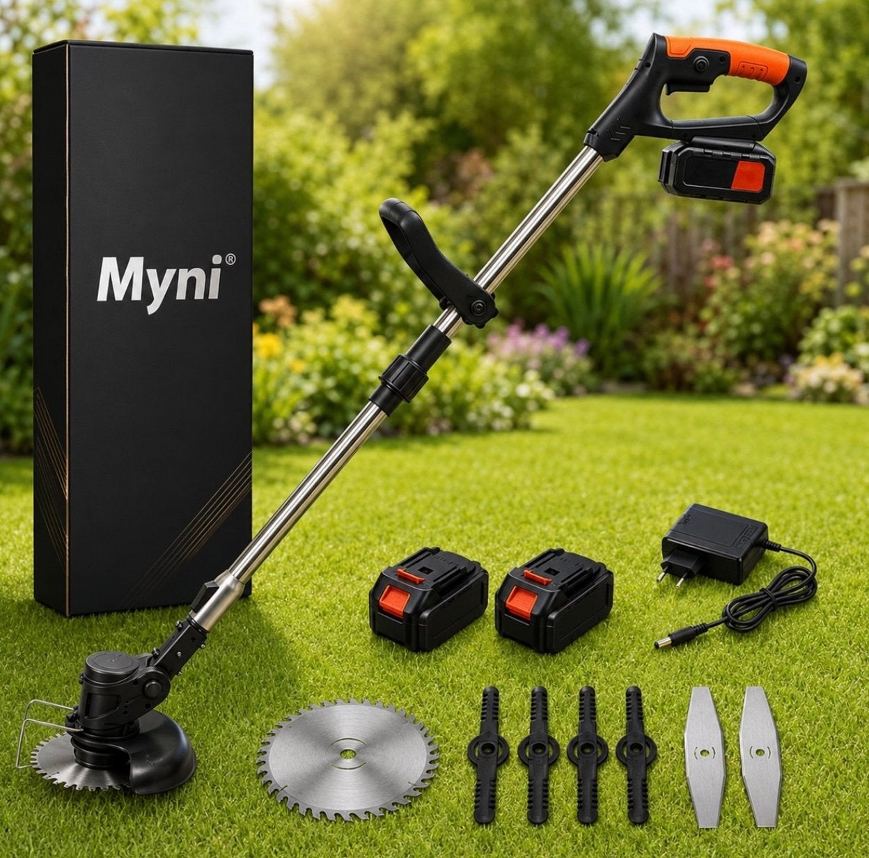Myni Accu Grastrimmer - Draadloos & Krachtig, Ophalen of Verzenden, Nieuw, 30 tot 50 cm, Accu