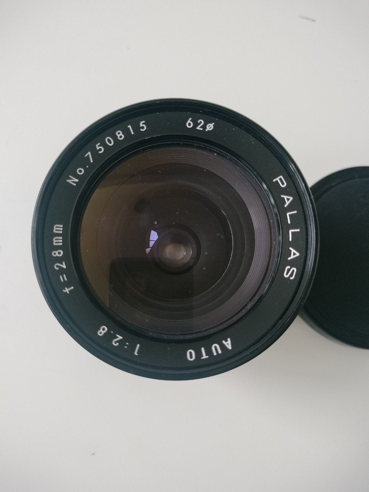 28mm 2.8 M42 Pallas lens  groothoeklens, M42, Zo goed als nieuw, Lensdoppen, 28 mm