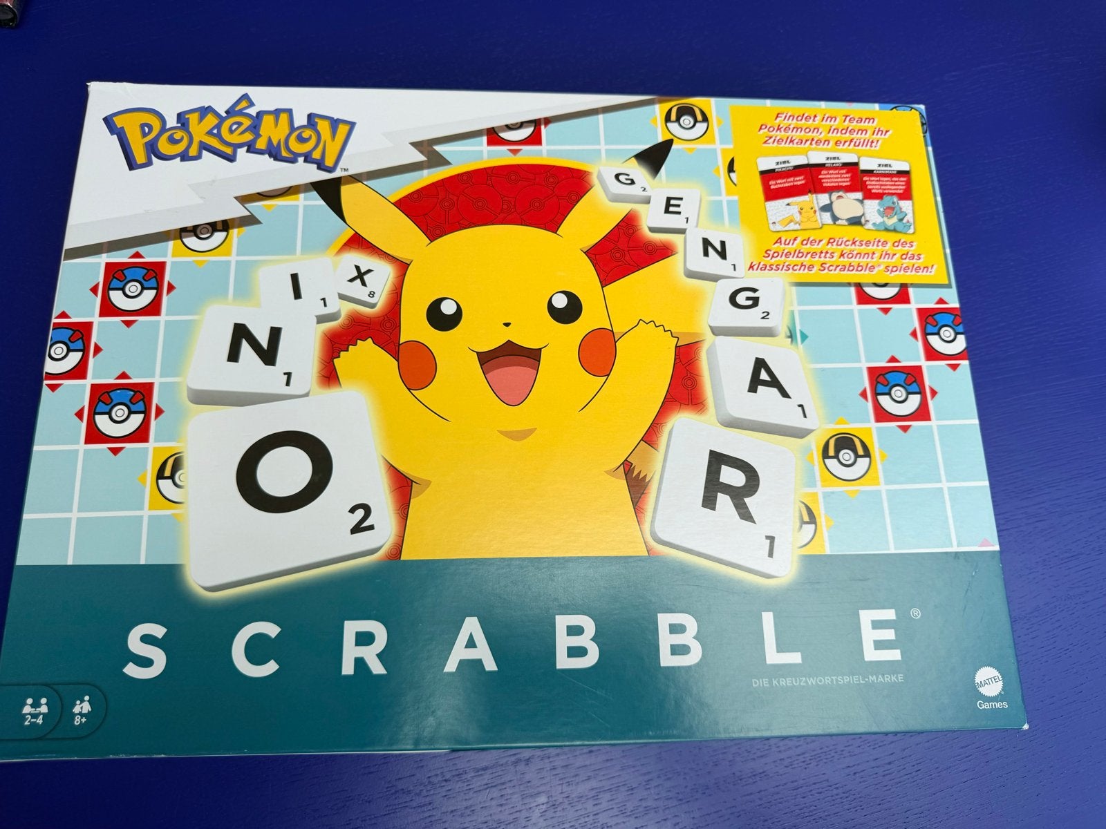 Pokémon Scrabble Bordspel - ZGAN, duits / deutsch, Ophalen of Verzenden, Zo goed als nieuw