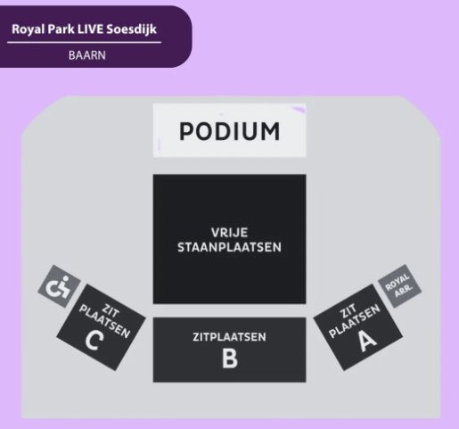 Royal Park Live 2026 Tickets, Drie personen of meer, Juli, Levenslied
