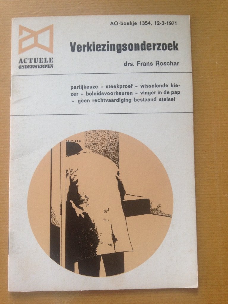 Verkiezingsonderzoek (Actuele Onderwerpen 1971), Ophalen of Verzenden, Gelezen, Politiek en Staatkunde, Nederland