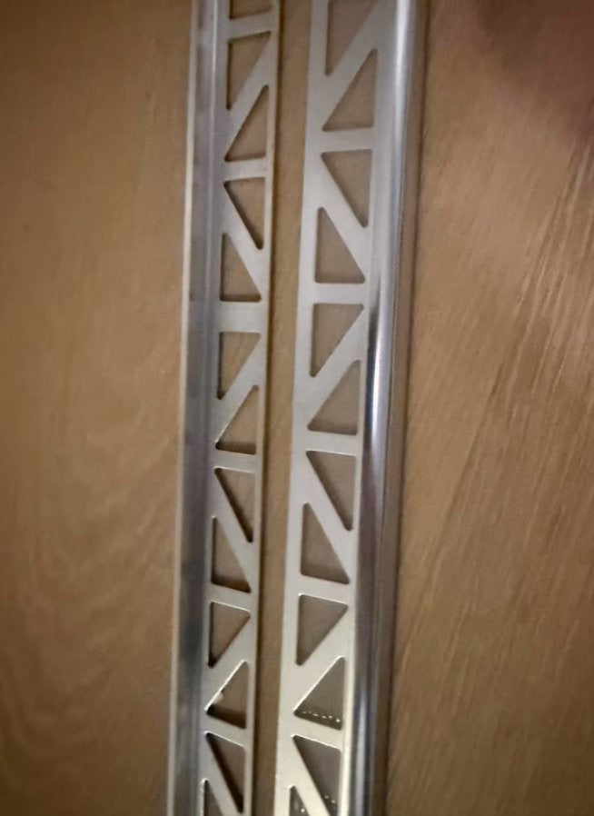 Tegelprofielen zilver 8 en 10 mm - 2,15m rond, 1,25m haaks, Ophalen, Overige typen, Nieuw, Minder dan 20 cm