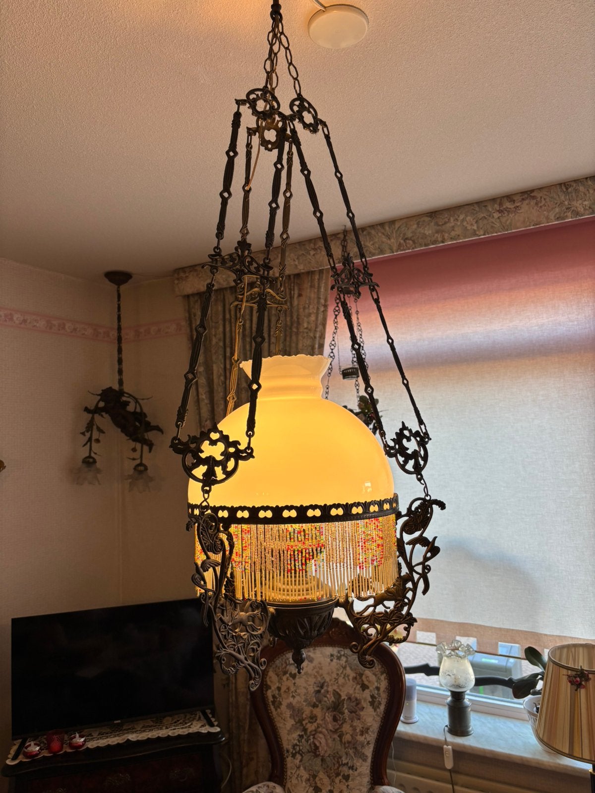 Antieke lamp schippertje, Ophalen, Zo goed als nieuw