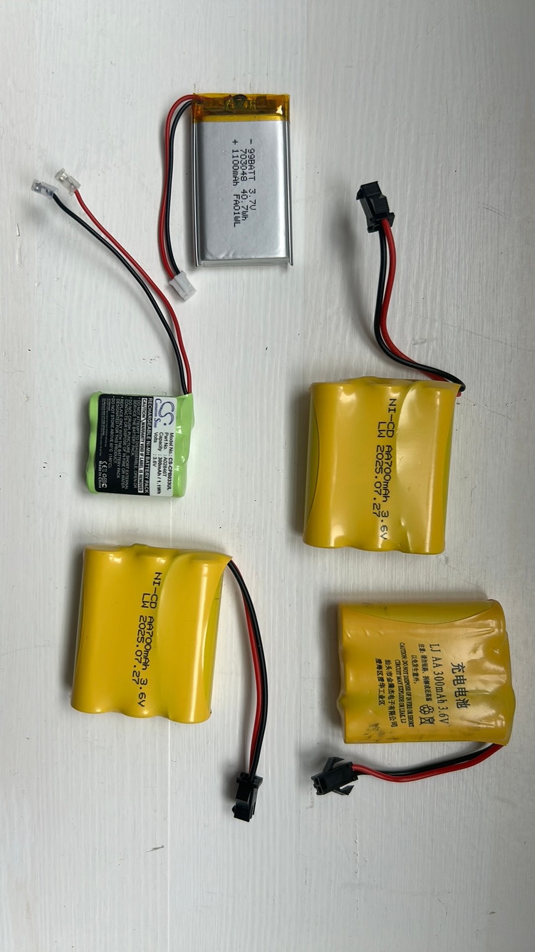 Div ccu’s oa FA01WL 3xAA 700mAh en 300mAh, Ophalen of Verzenden, Nieuw, Oplaadbaar