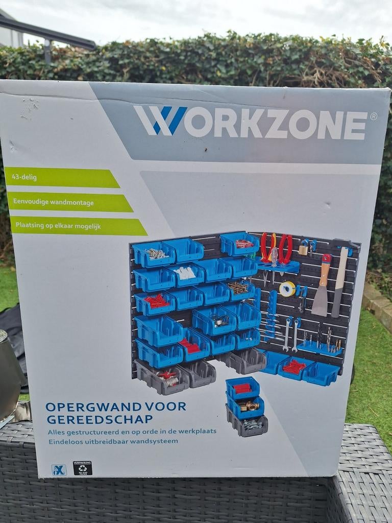 Wandorganizer gereedschap en accessoires 43-delig, Ophalen, Nieuw