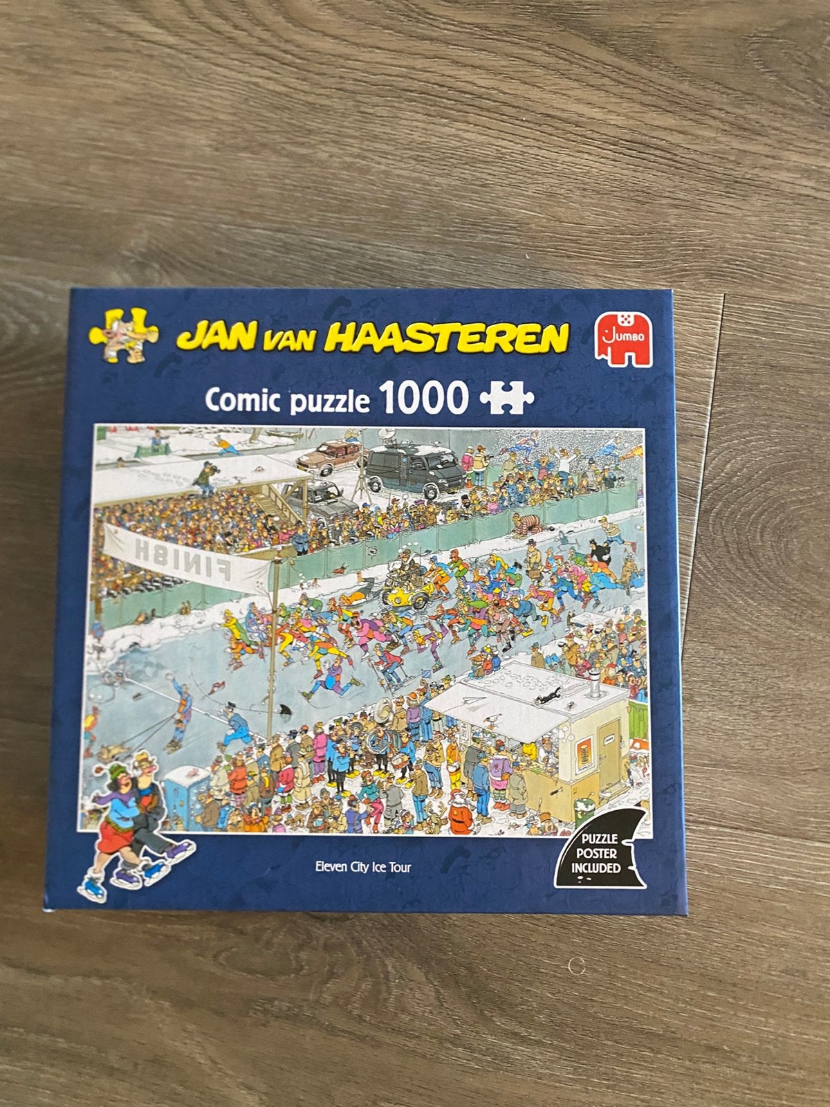 Jan van Haasteren Elfstedentocht 1000 stukjes, Hobby en Vrije tijd, Denksport en Puzzels, Ophalen of Verzenden, 500 t/m 1500 stukjes