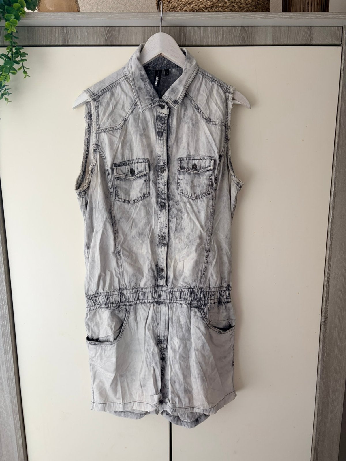 Eksept playsuit maat L, Ophalen of Verzenden, Zo goed als nieuw, Maat 42/44 (L), Grijs