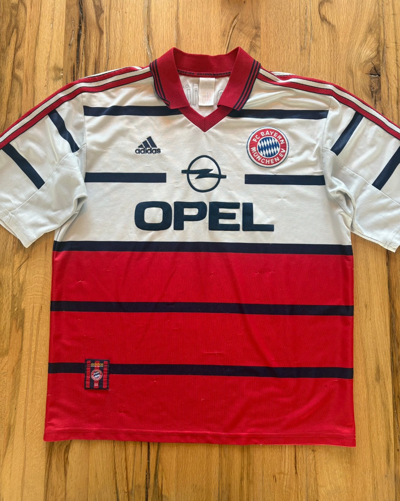 Vintage Bayern München Adidas shirt jaren ‘90 maat L, Maat L, Verzenden, Gebruikt, Shirt