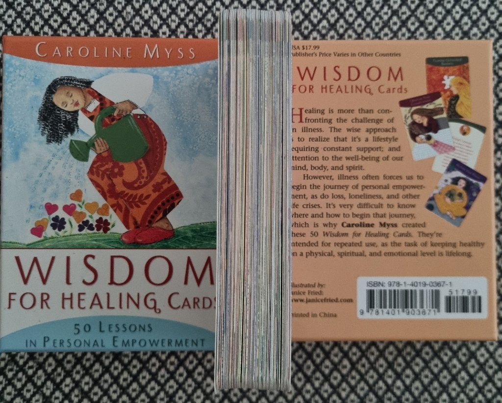 Wisdom for healing cards Caroline Myss, orakelkaarten, Boeken, Ophalen of Verzenden, Zo goed als nieuw, Tarot of Kaarten leggen