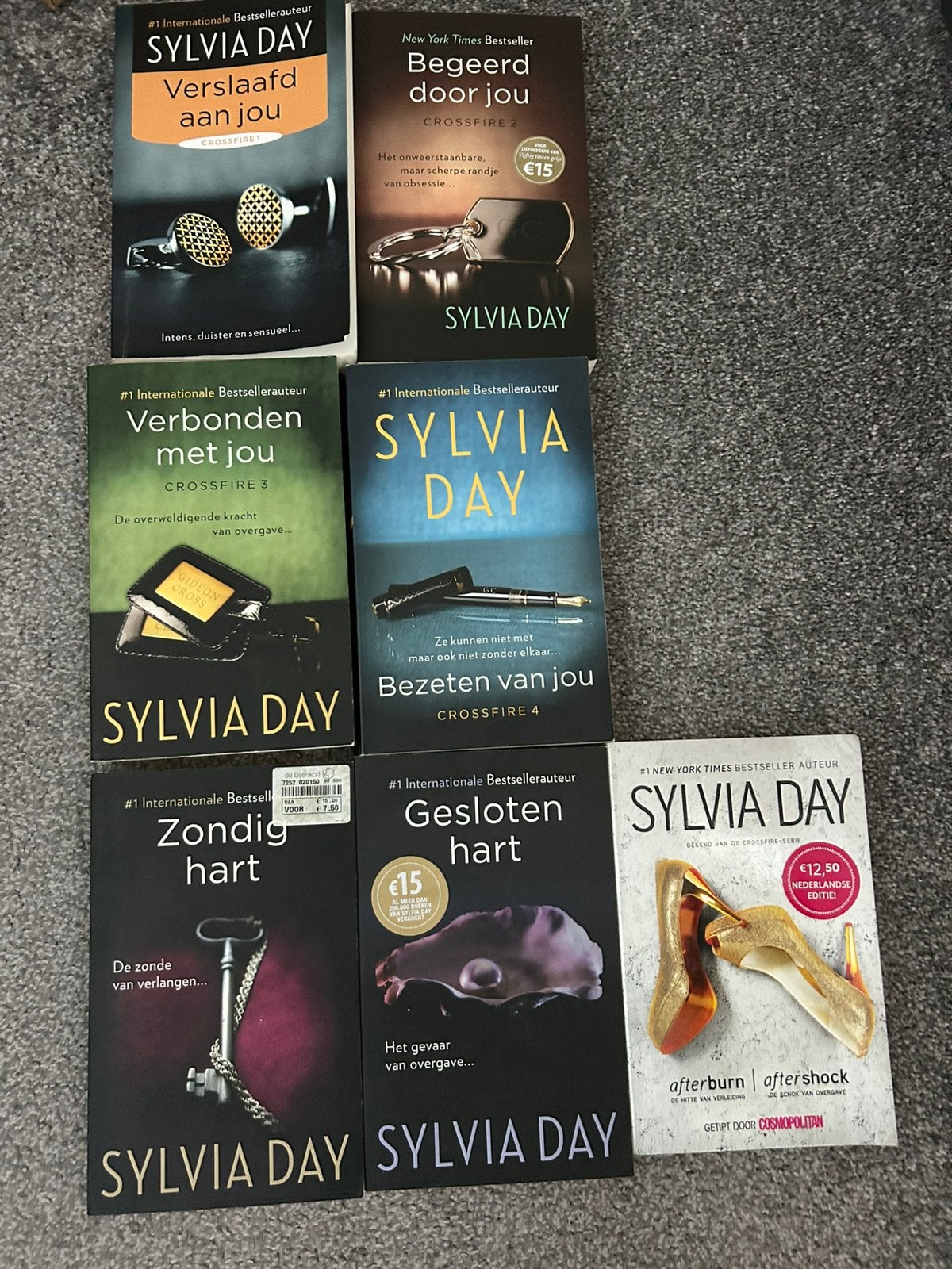Sylvia Day 7 stuks. (Erotisch), Boeken, Ophalen of Verzenden, Zo goed als nieuw