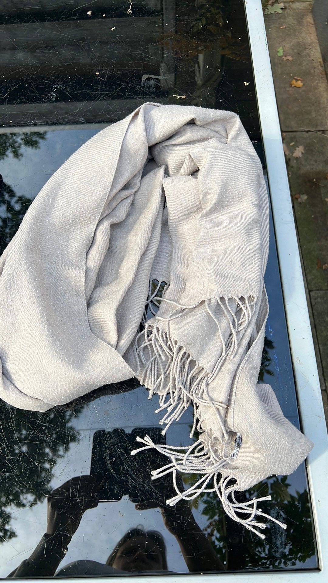 Laatste kans! Beige sjaal, Ophalen of Verzenden, Gedragen