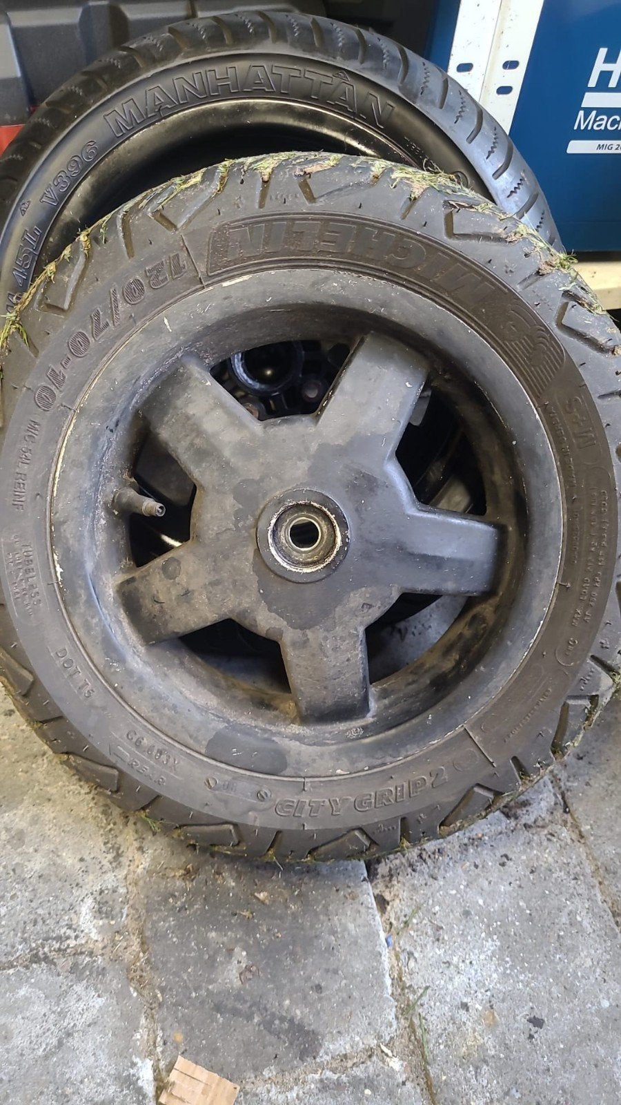 band met velg versleten middenstrook, Ophalen, Gebruikt, Overige typen, Piaggio