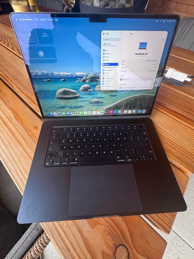 MacBook Air 15" 2023 M2 - 16GB RAM - 512GB SSD Midnight, 512 GB, Ophalen of Verzenden, Zo goed als nieuw, MacBook Air
