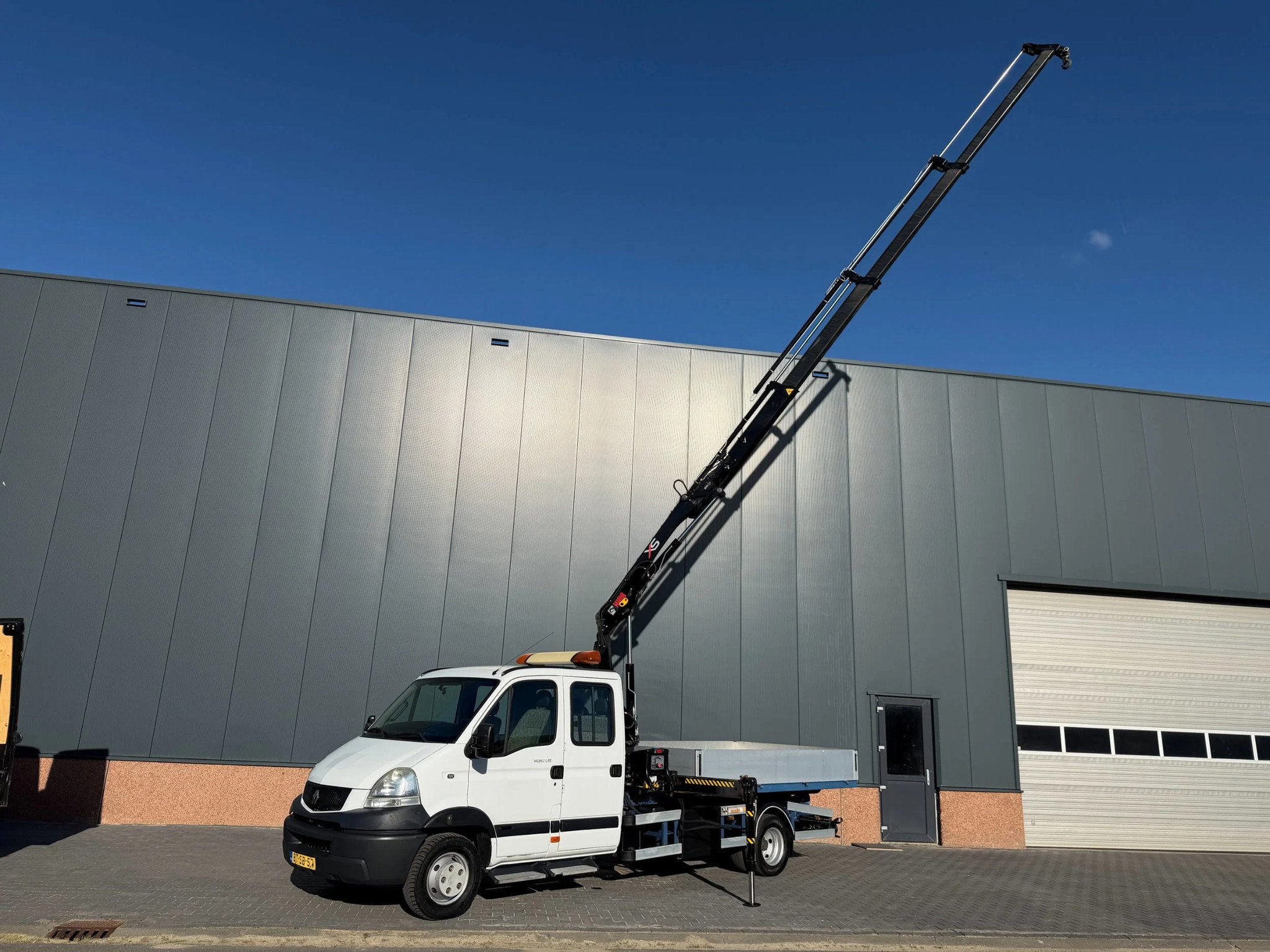 Renault MASCOTT 150-65 Hook HIAB incl container bakken, Gebruikt