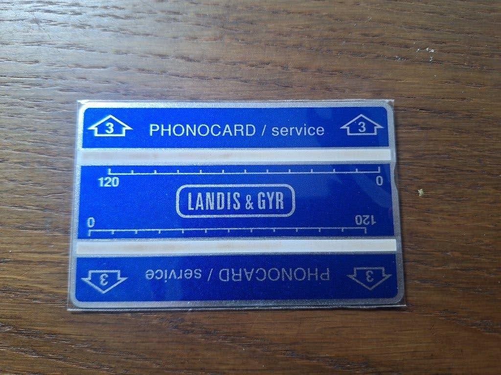 service telefoonkaart type '3' serie 604K, Verzenden
