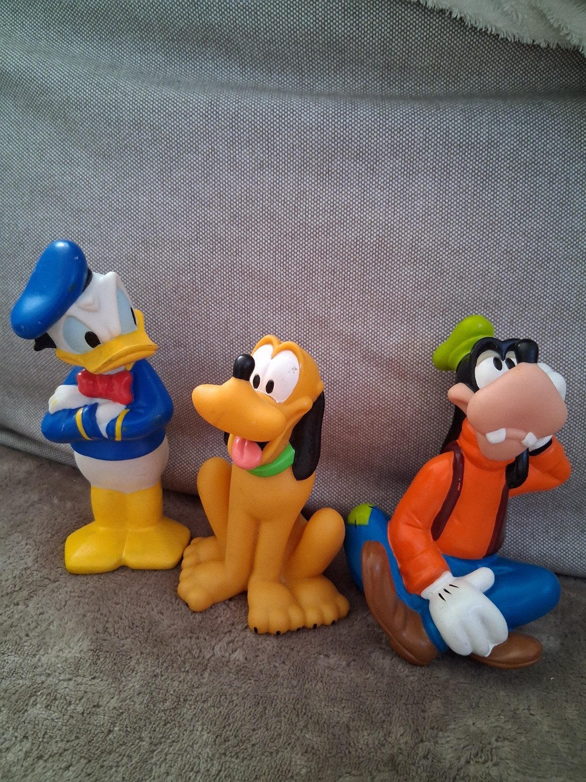 Disney figuren: Donald Duck, Pluto en Goofy, Ophalen of Verzenden, Donald Duck, Gebruikt, Beeldje of Figuurtje