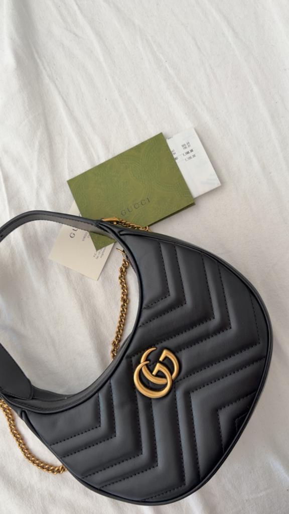 Gucci tas origineel met aankoop bewijs, Sieraden, Tassen en Uiterlijk, Ophalen of Verzenden, Zo goed als nieuw, Zwart, Schoudertasje