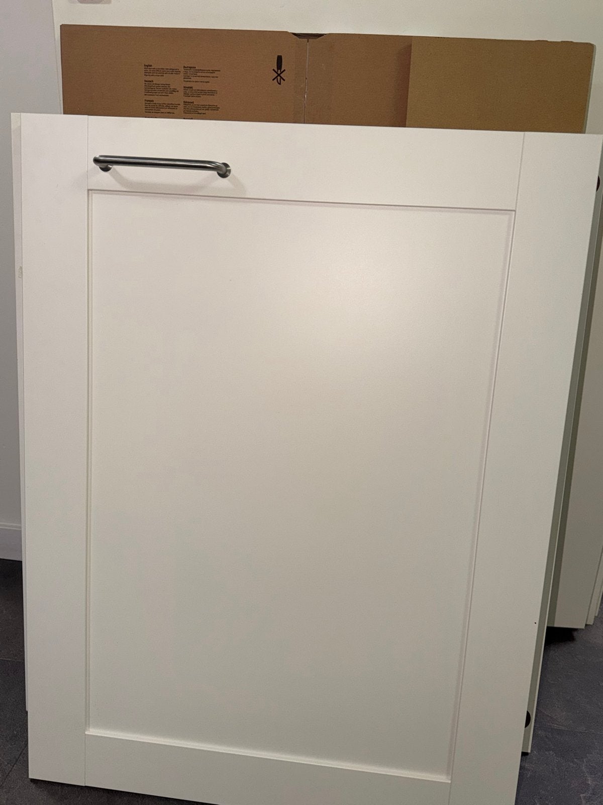 6x IKEA Keuken Kastdeuren 60x80 cm met Handgrepen - Nieuwsta, Huis en Inrichting, Keuken | Keukenelementen, Ophalen, Wit, 50 tot 100 cm