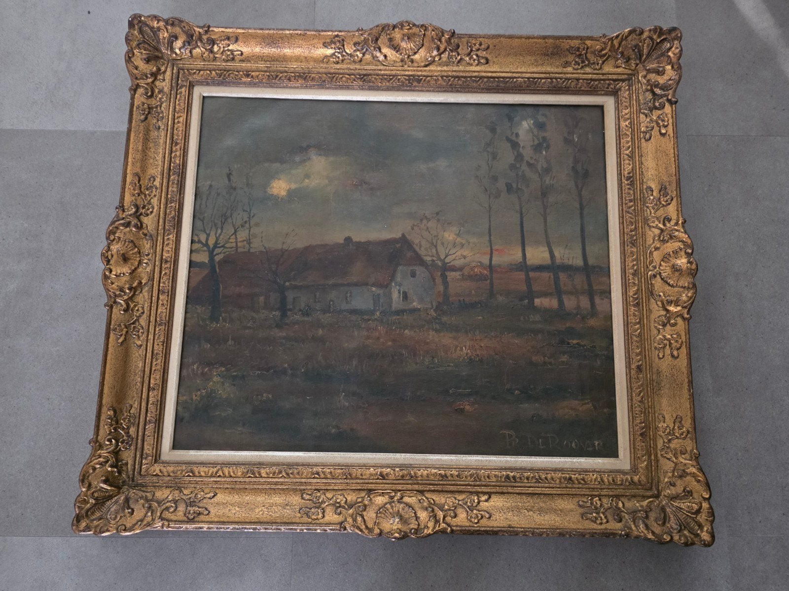 Landschapsschilderij Prosper de Roover Schilderij, Antiek en Kunst, Ophalen of Verzenden