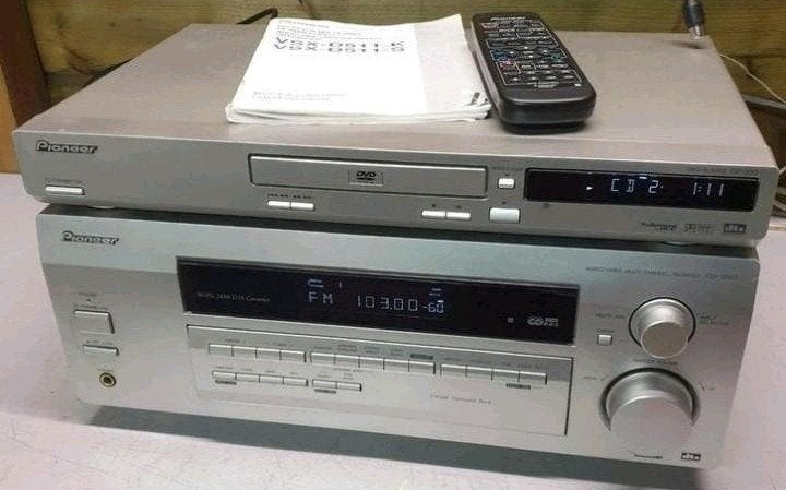 Pioneer set receiver vsx-d511 + cd dvd speler dv350 + remote, Audio, Tv en Foto, Stereo-sets, Ophalen of Verzenden, Pioneer