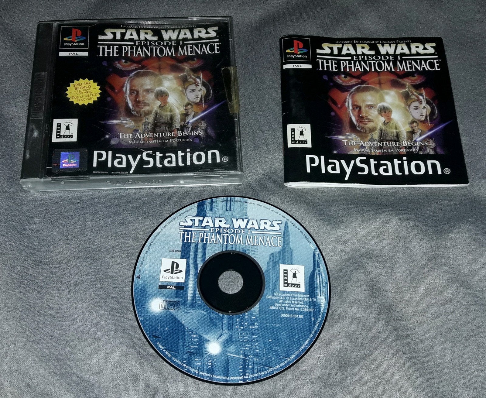 Star Wars : Episode 1 The Phantom Menace (Ps1) PAL, 1 speler, Zo goed als nieuw, Vanaf 12 jaar, Ophalen