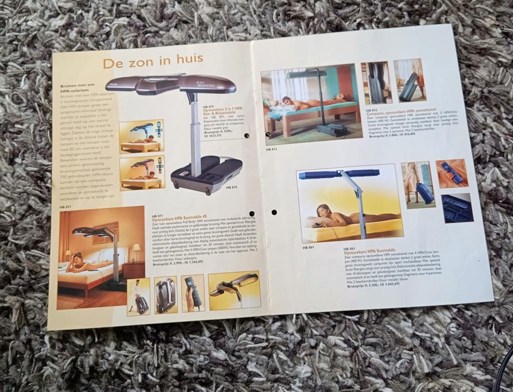 Topmodel hb875 philips sun& relaxmobile met infrarode lampen, Ophalen