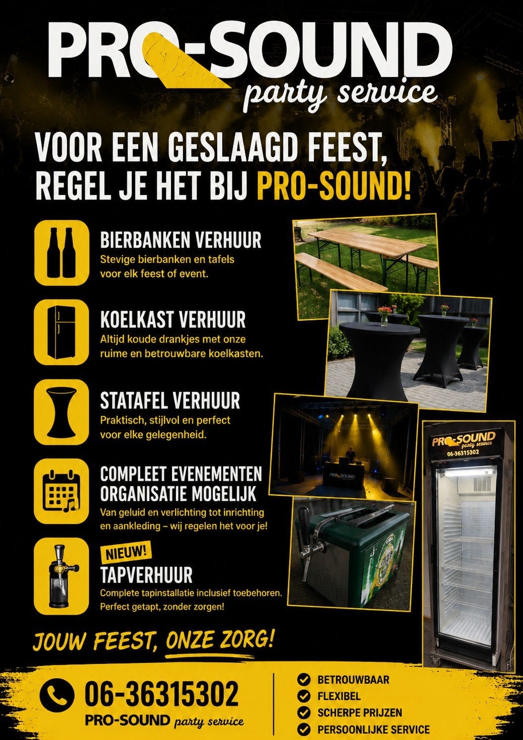 feest verhuur, Diensten en Vakmensen, Groepsuitjes en Personeelsfeesten