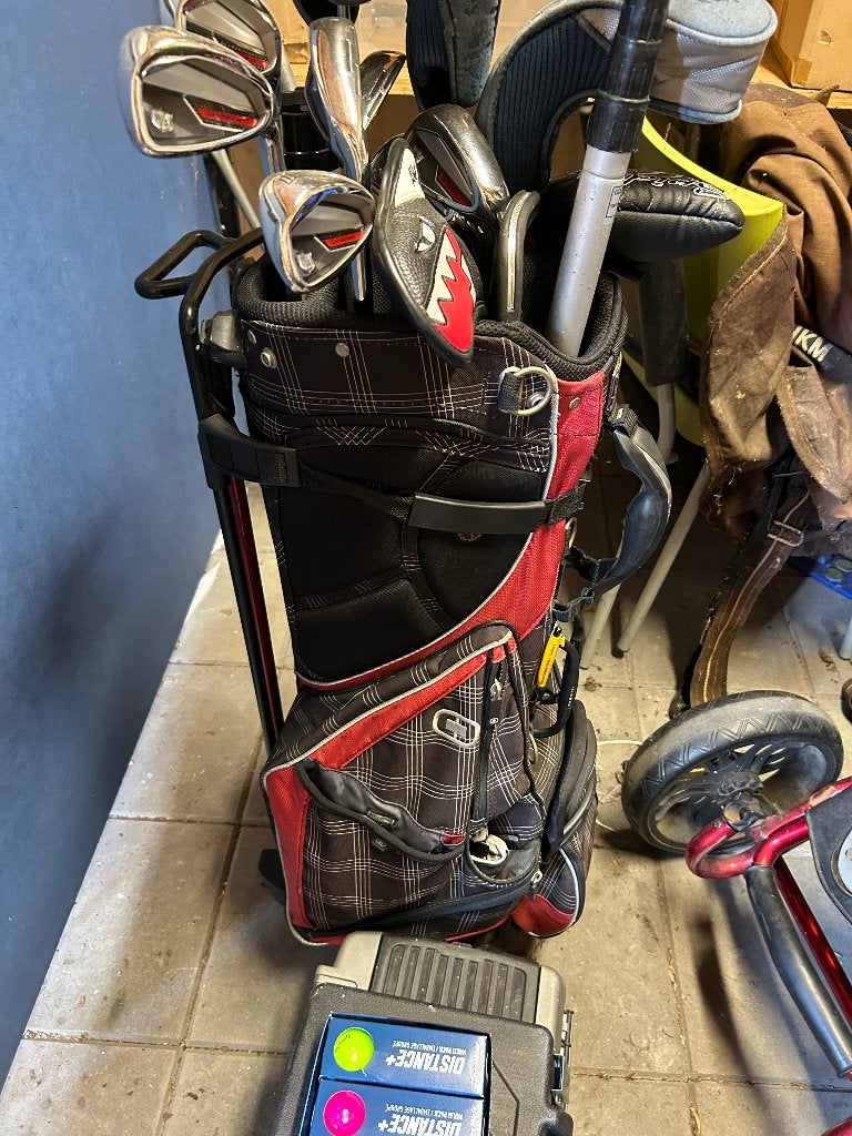 Golfclubs en golftas te koop (clubs in rooie tas niet), Ophalen, Gebruikt, Club, Overige merken
