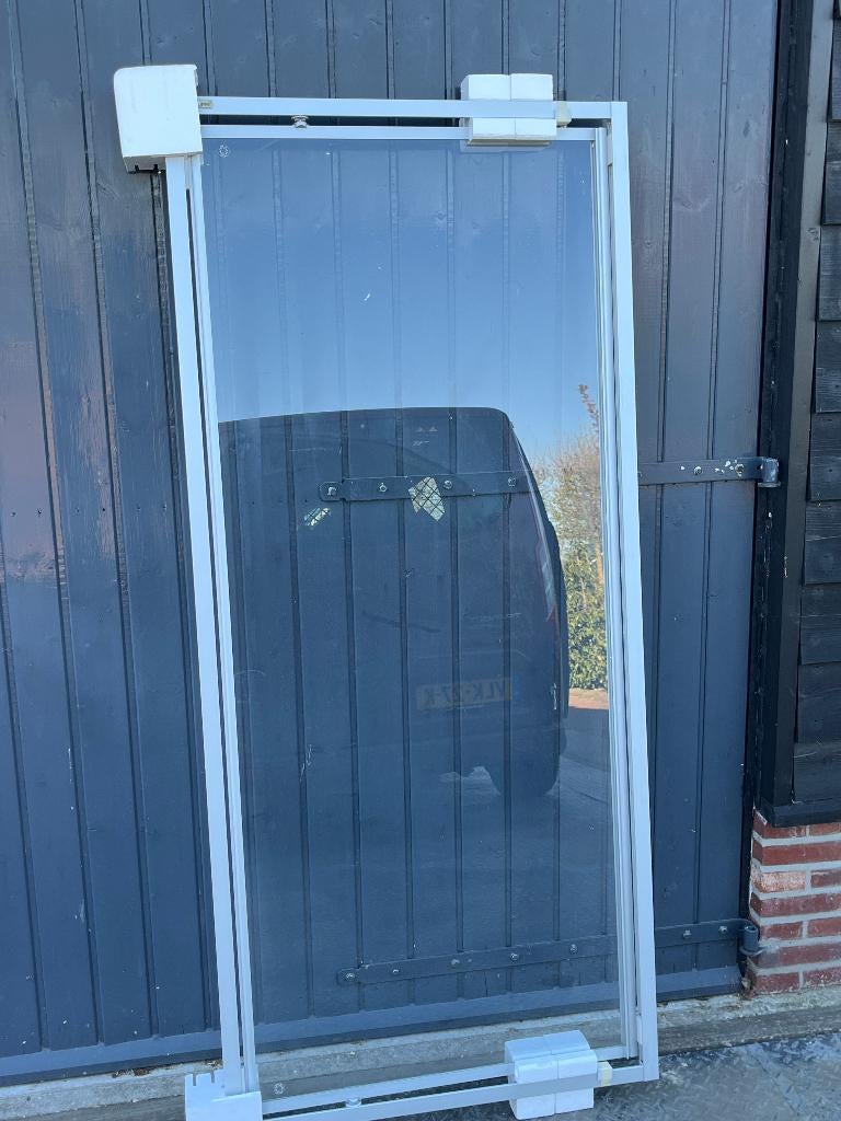 douche deur Hüppe   € 150 pst, Ophalen, Nieuw, Glas, Douche