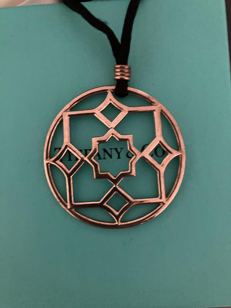 Tiffany&Co 925 Sterling Paloma Picasso medaillon, Ophalen of Verzenden, Zilver