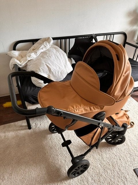Anex E-Type Kinderwagen Caramel, Gebruikt, Combiwagen, Verstelbare duwstang, Ophalen