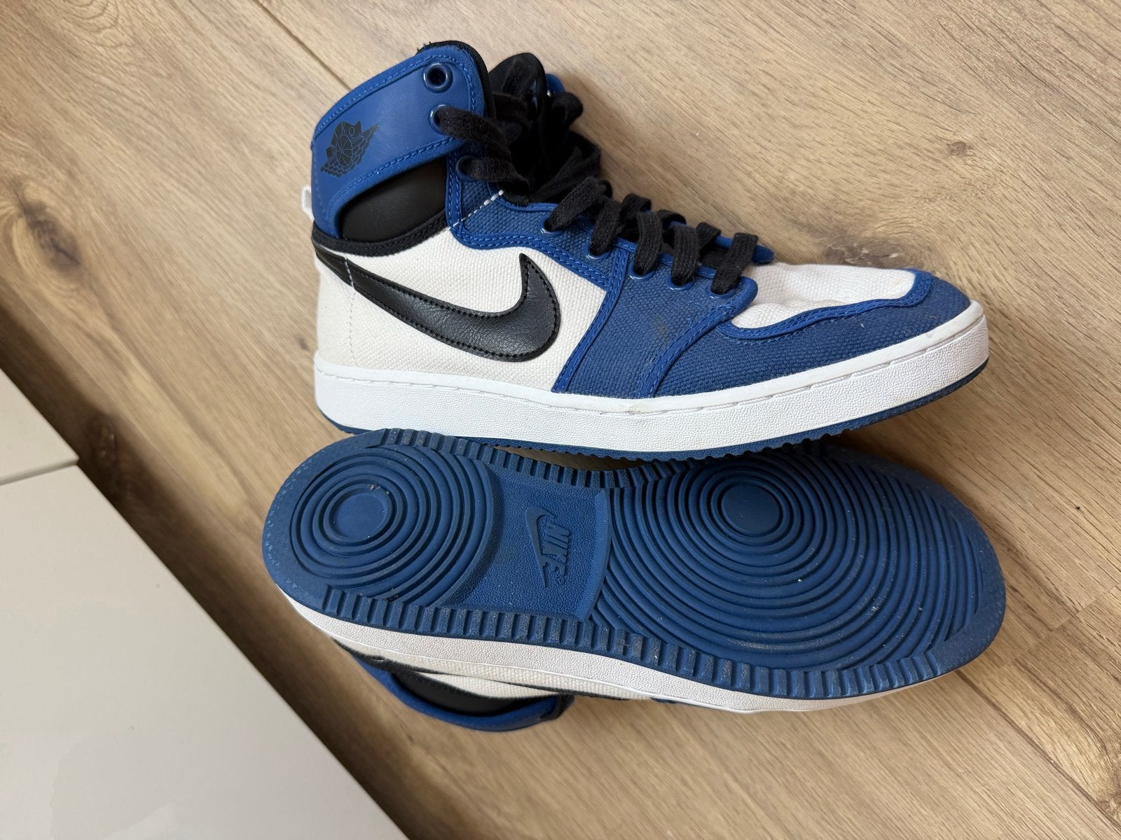 Nike Jordan 1 KO Storm Blue sneakers - Maat 40, Ophalen of Verzenden, Nieuw, Blauw, Sneakers of Gympen