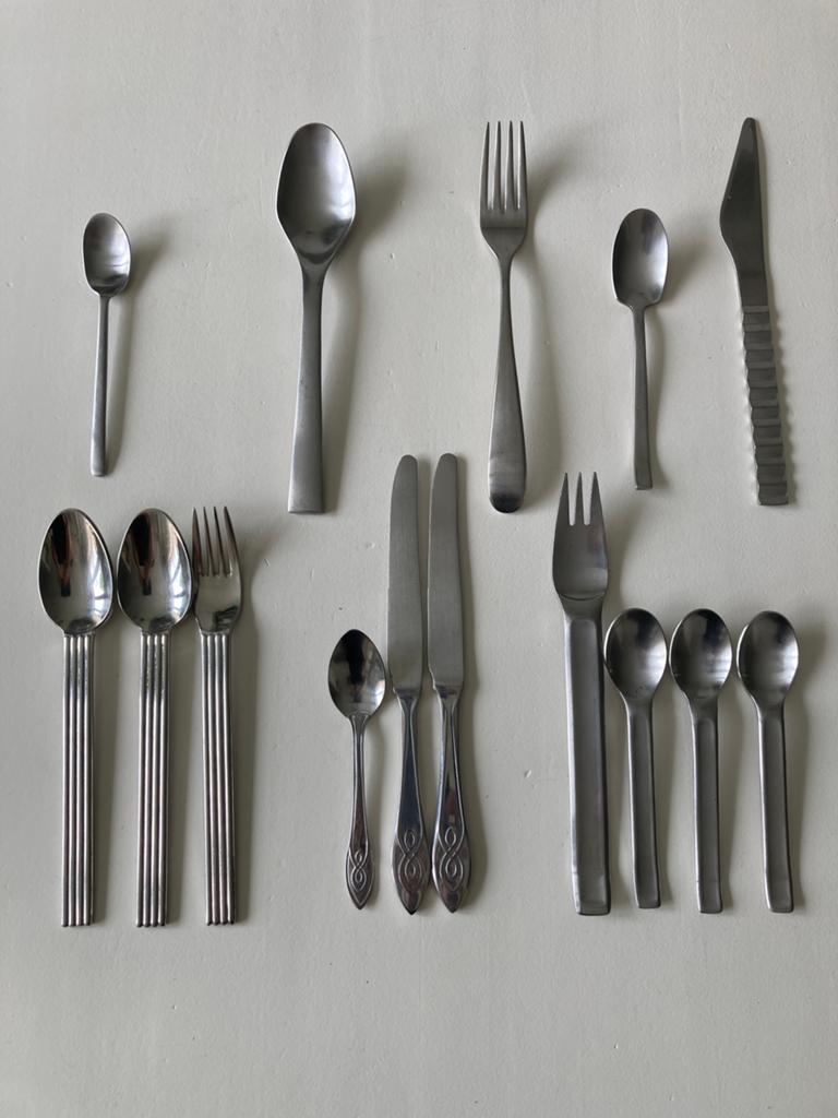 Vintage IKEA bestek diverse modellen, Huis en Inrichting, Keuken | Bestek, Ophalen of Verzenden, Gebruikt, Rvs of Chroom