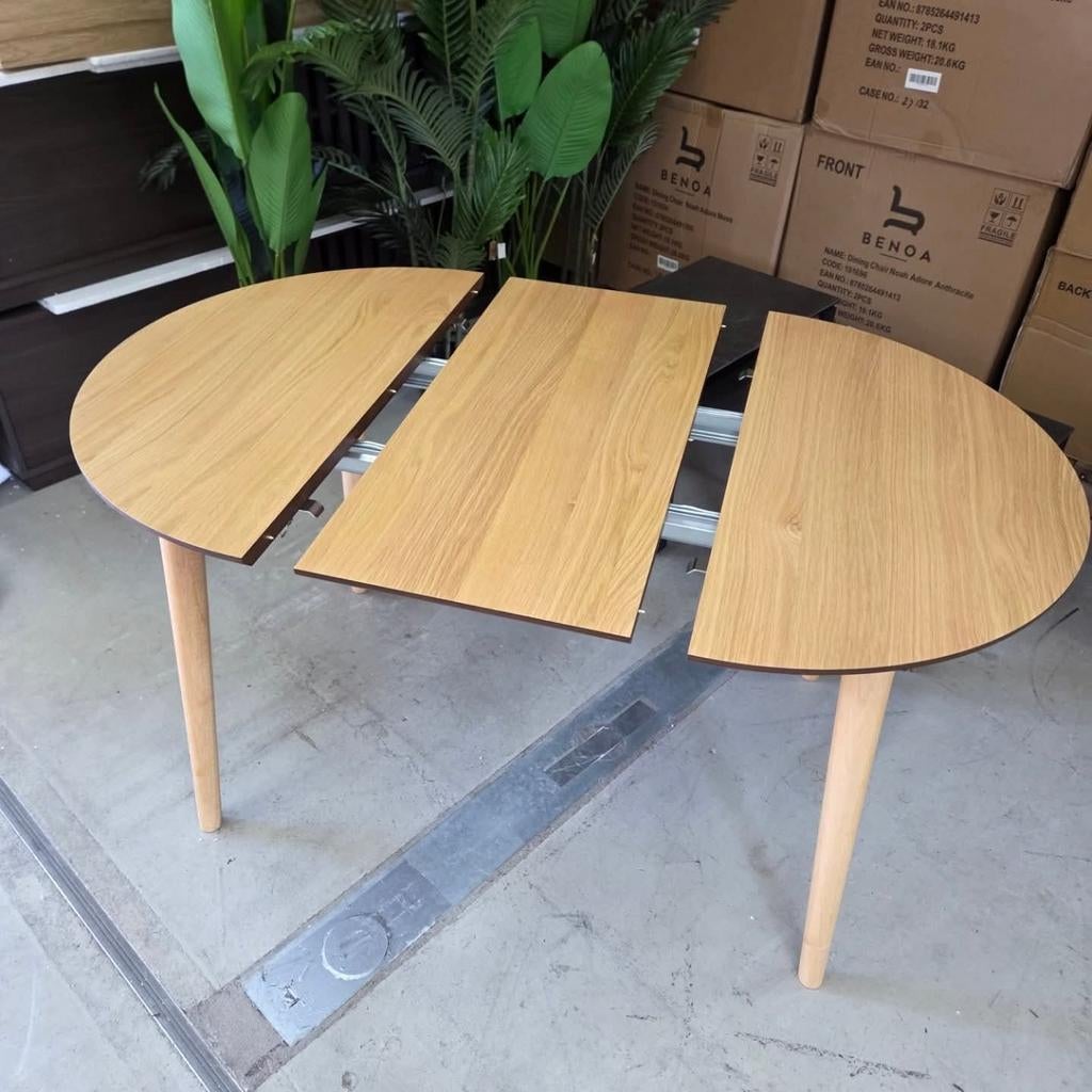 Uitschuifbare Ronde Bistrotafel/Eettafel Oqui van Kave Home, Ophalen