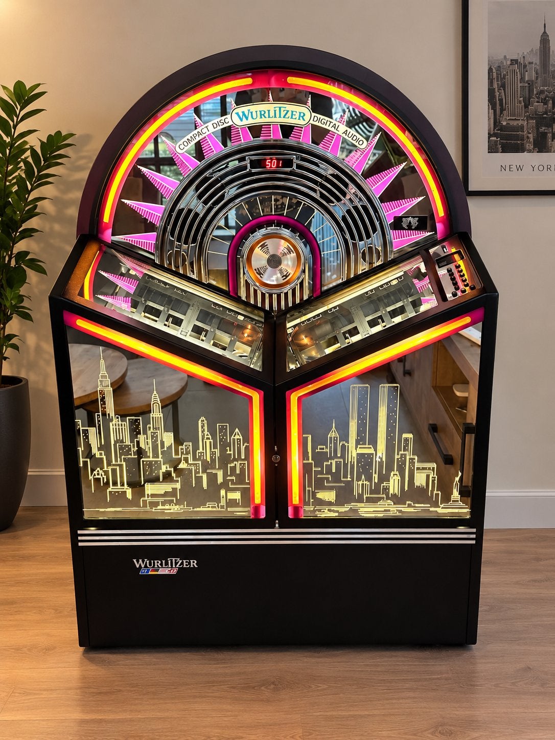 Jukebox Wurlitzer. New york. 100 cd uitvoering, Verzamelen, Ophalen, Zo goed als nieuw, 1970 tot heden, Wurlitzer