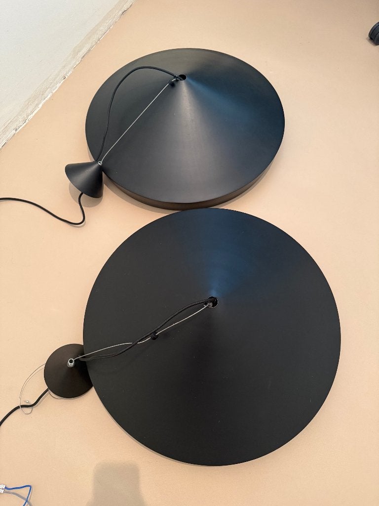2x Tom Dixon Beat Light Flat hanglamp, Ophalen, Zo goed als nieuw, Metaal, Designlamp