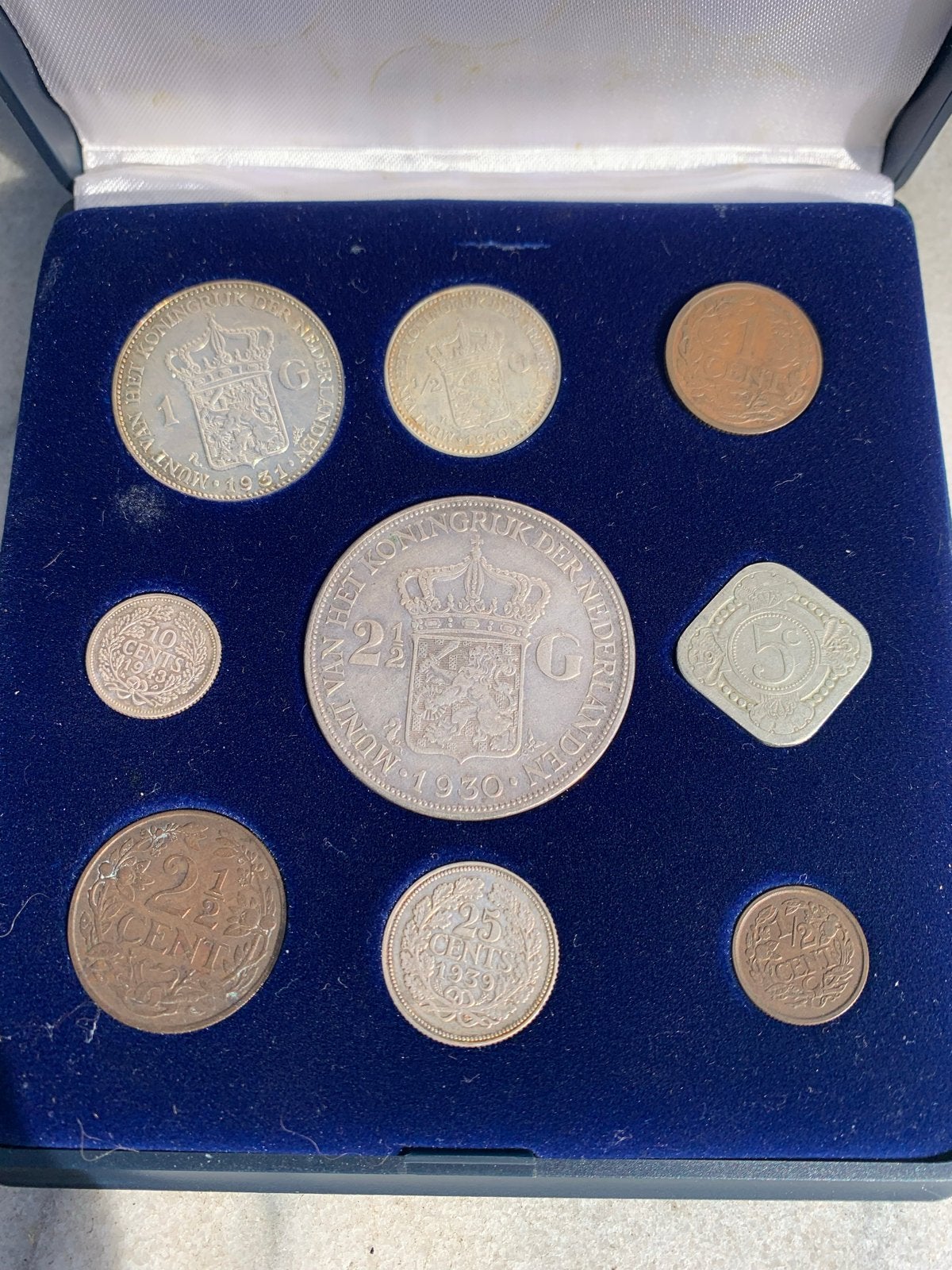 Zilveren munten set Koningin Wilhelmina 1898-1948, Setje, Zilver, Koningin Wilhelmina, Overige waardes