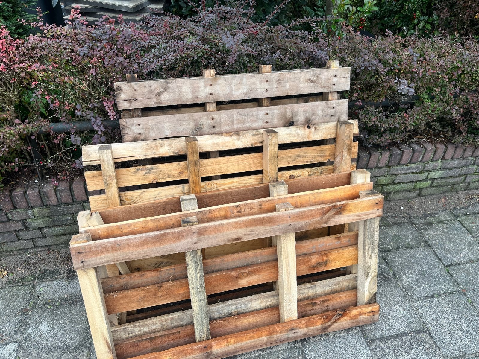Gebruikte Pallets - Diverse Maten, Doe-het-zelf en Verbouw, Ophalen, Gebruikt, 50 mm of meer, Pallet