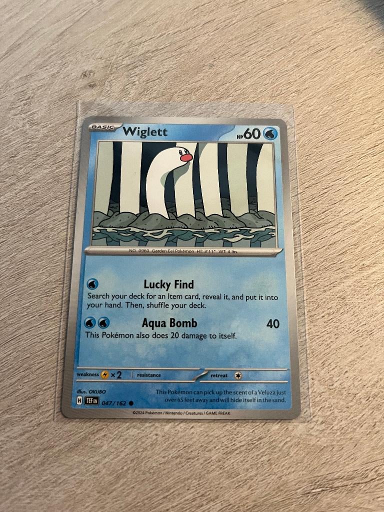 Wiglett 047/162 Temporal Forces - Pokémon Kaart, Ophalen of Verzenden, Nieuw, Losse kaart