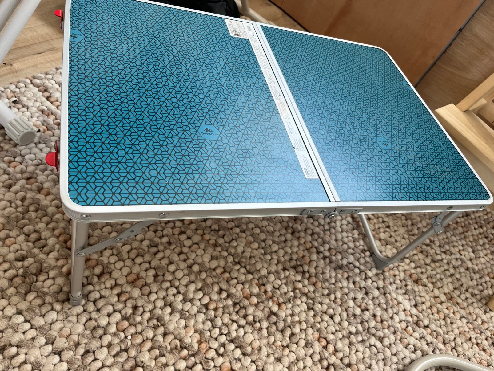 Lage camping tafel opklapbaar, Ophalen of Verzenden, Zo goed als nieuw, Campingtafel