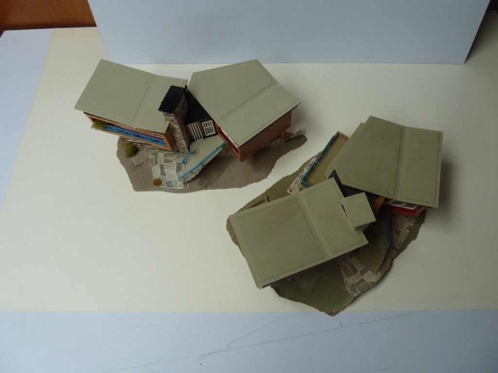 2 Faller villa,s, Overige merken, Gebruikt, Gelijkstroom of Wisselstroom, Brug, Tunnel of Gebouw