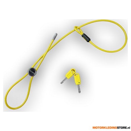 Auvray Helmslot 90cm kabel, Geel, Ophalen of Verzenden, Nieuw met kaartje