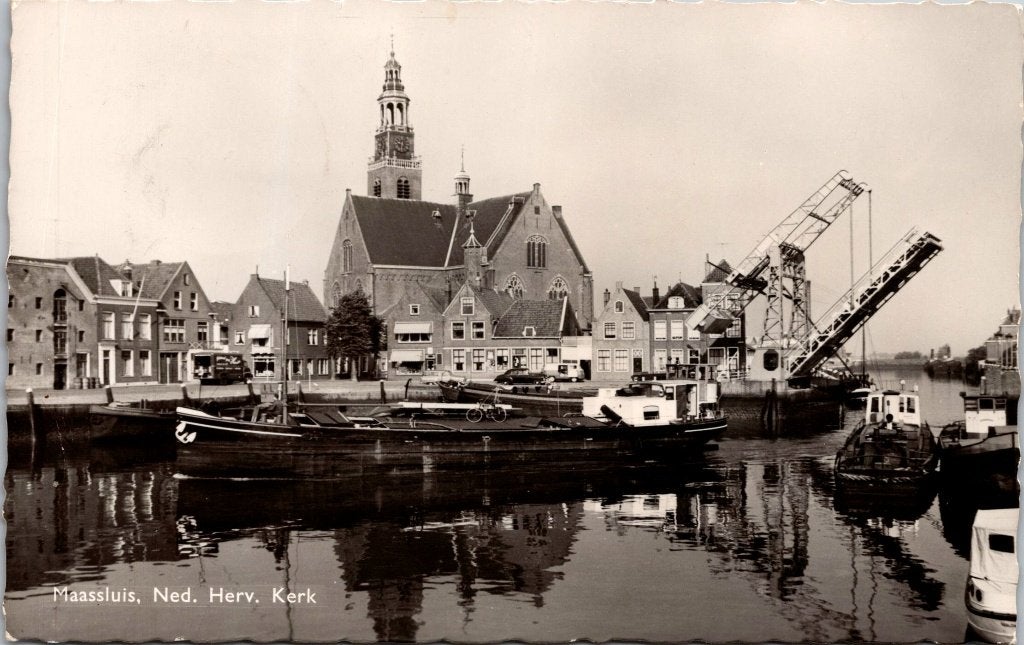 Maassluis - 11 oude ansichtkaarten III, Verzamelen, Verzenden, 1940 tot 1960, Gelopen, Zuid-Holland